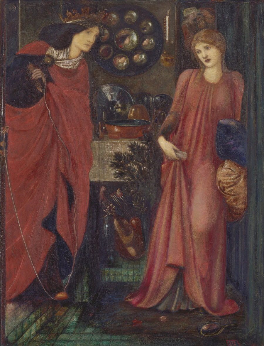 La bella Rosamund e la regina Eleanor - Edward Burne-Jones
