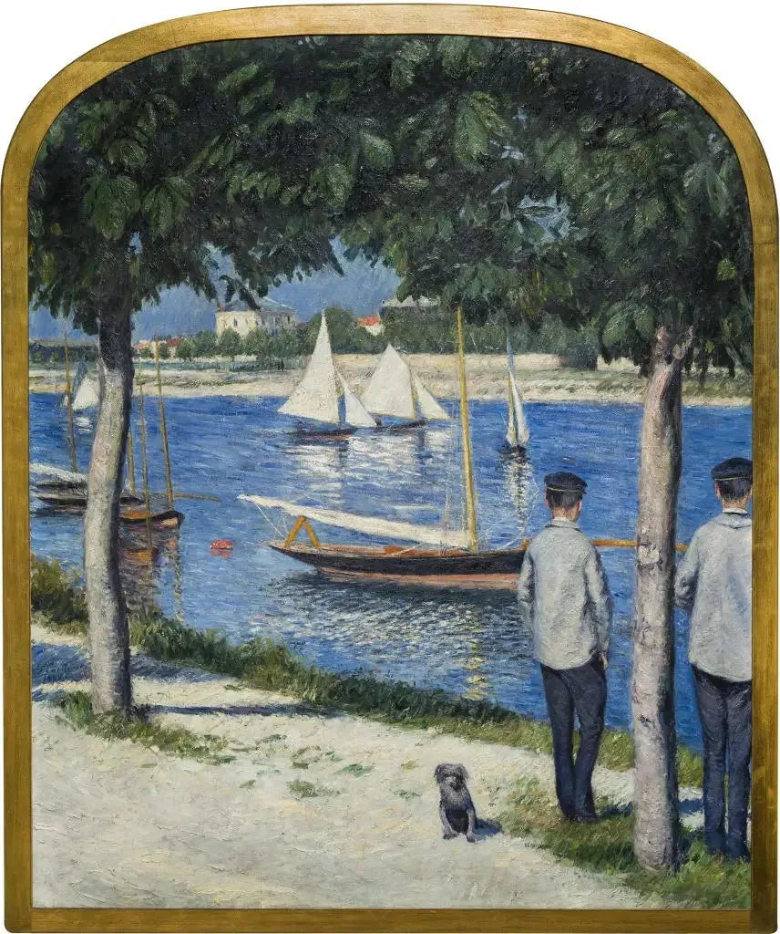 La Riva del Petit Gennevilliers e la Senna - Gustave Caillebotte