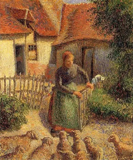 La Pastorella in affitto delle pecore - Camille Pissarro