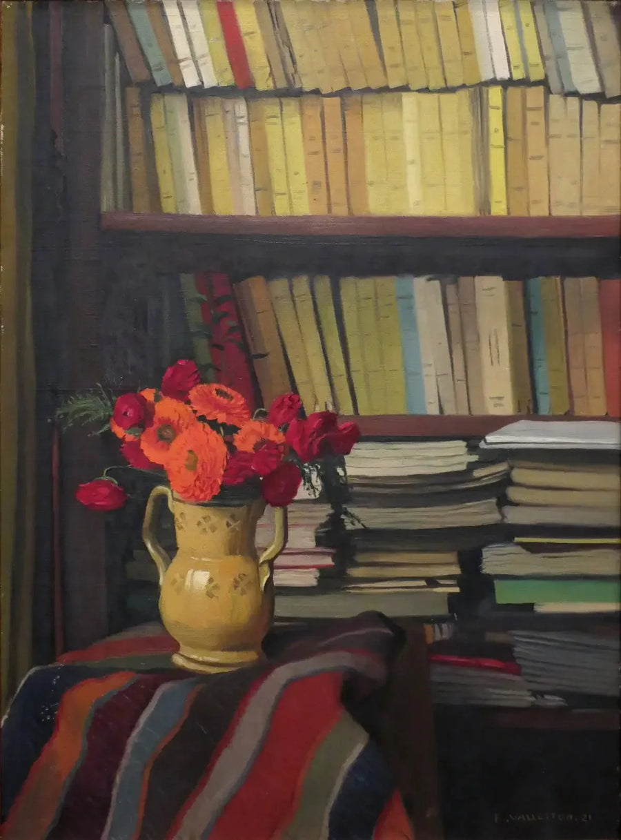 La Biblioteca (natura morta) - Félix Vallotton