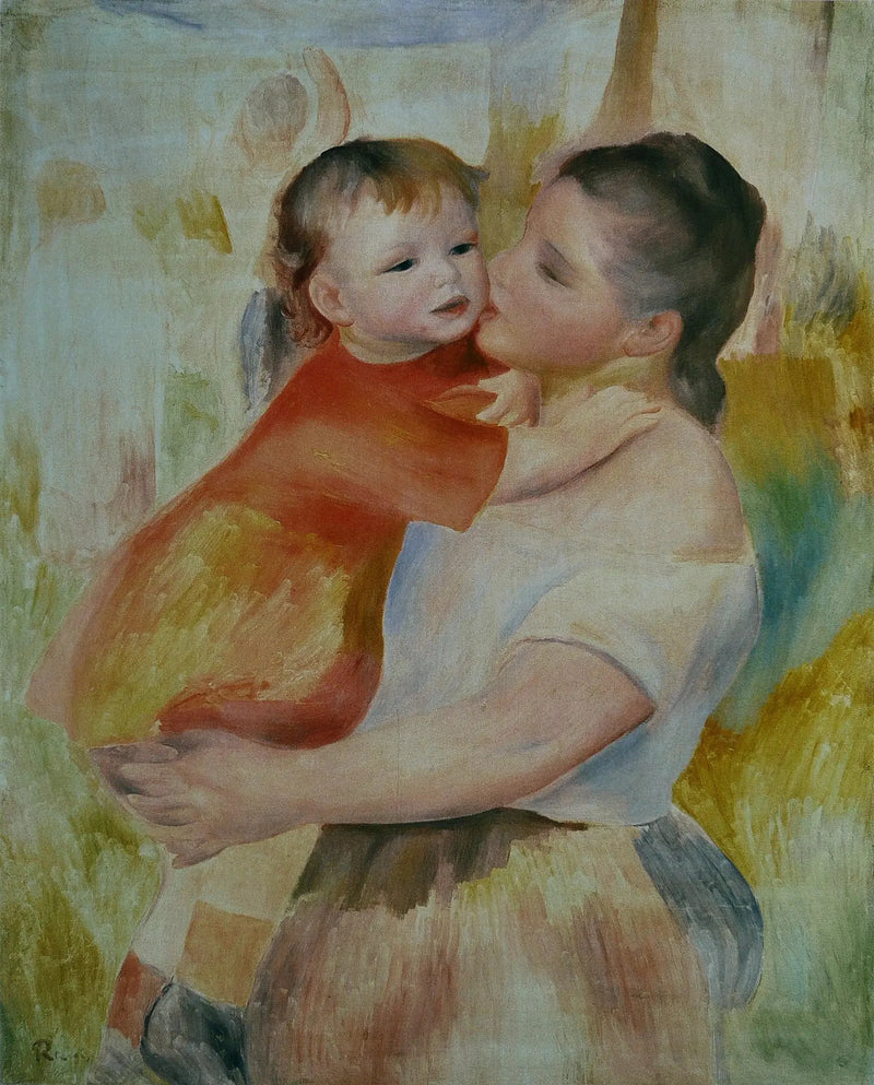 La Lavandaia e suo figlio - Pierre-Auguste Renoir