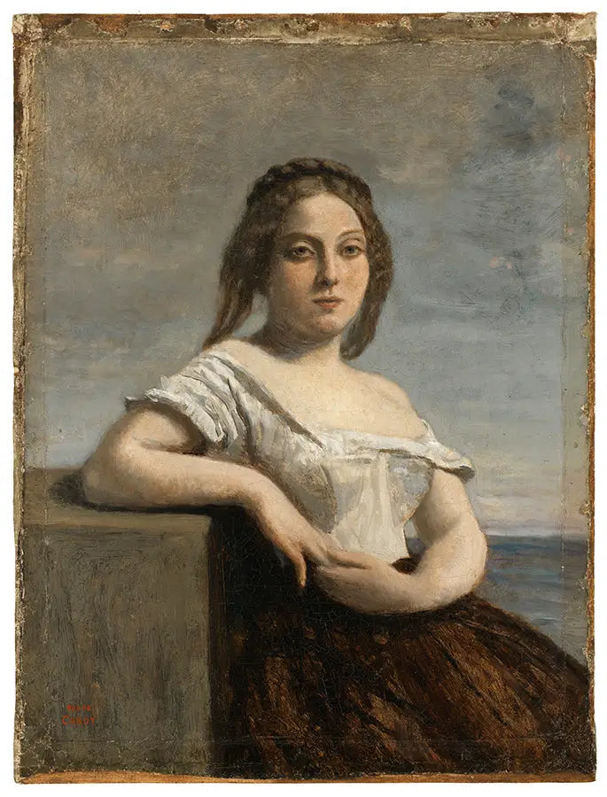 La blonde gasconne - Jean-Baptiste Camille Corot - Alpha Reproduction