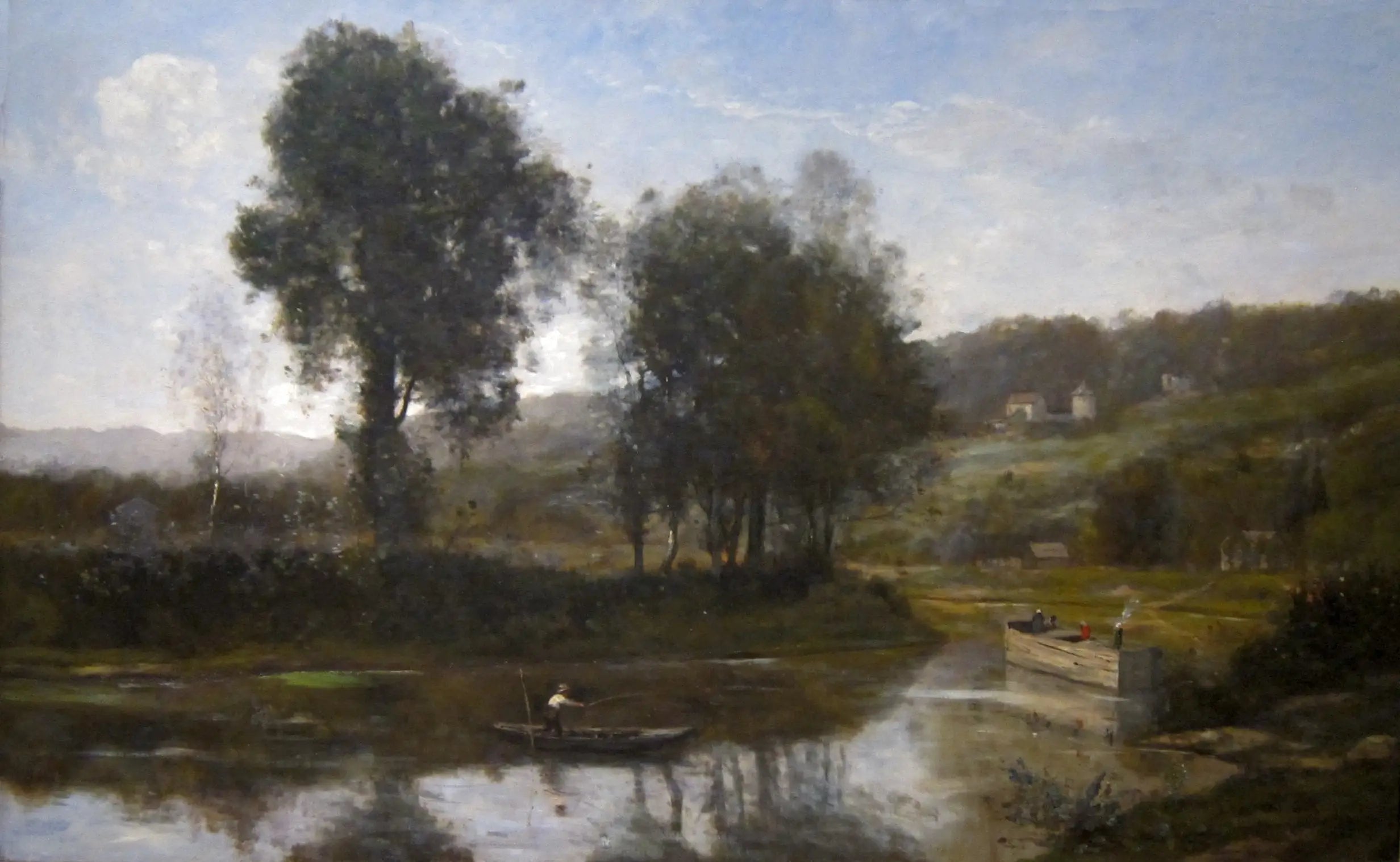 La boucle de la Seine à Port-Marly - Jean-Baptiste Camille Corot - Alpha Reproduction