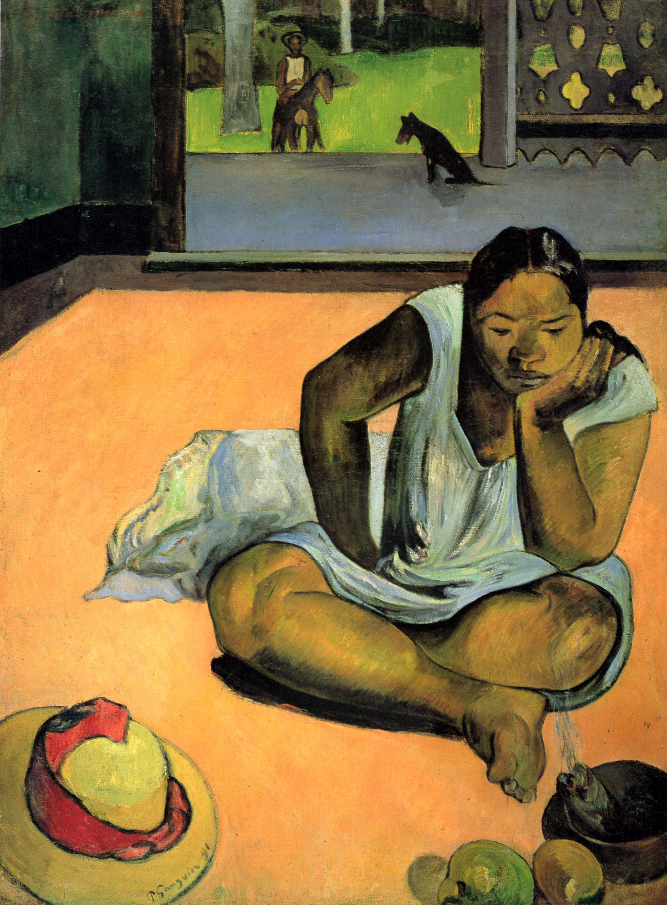 Reproduction du tableau « La Boudeuse - Paul Gauguin » par Alpha Reproduction en peinture à l’huile