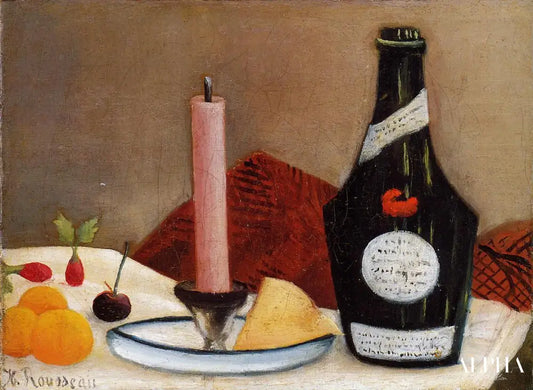 La bougie rose - Henri Rousseau - Reproductions de tableaux et peintures haut de gamme