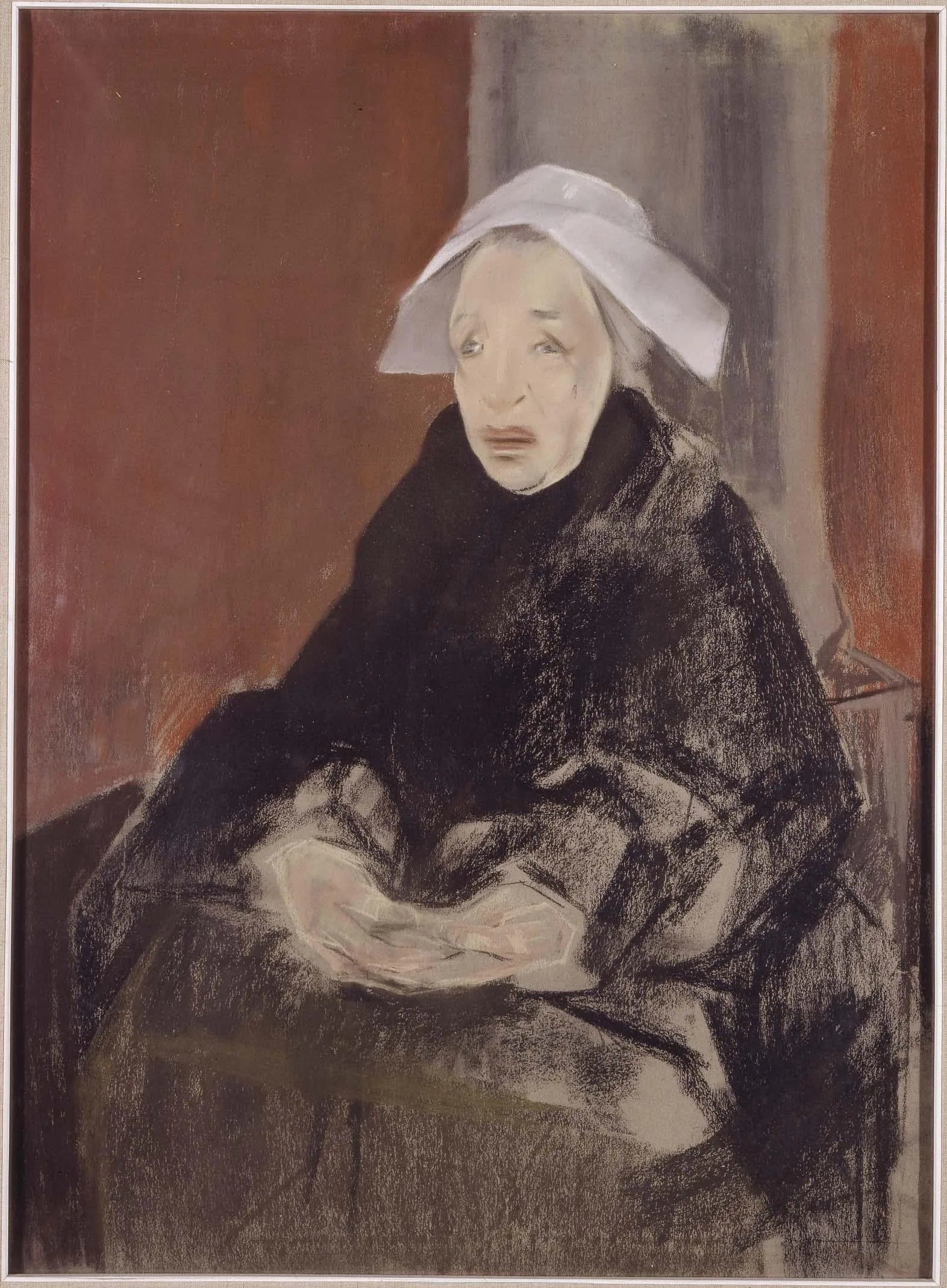 La Bretonne (Femme bretonne) - María Blanchard image 1 reproduction de peinture à l’huile