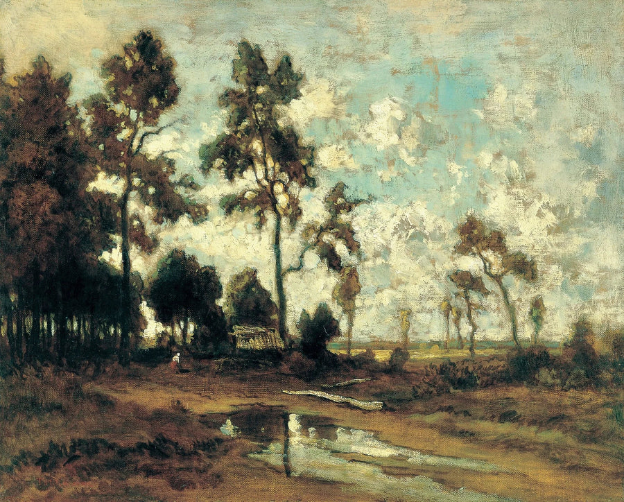 La capanna del carbone nella foresta di Fontainebleau - Théodore Rousseau