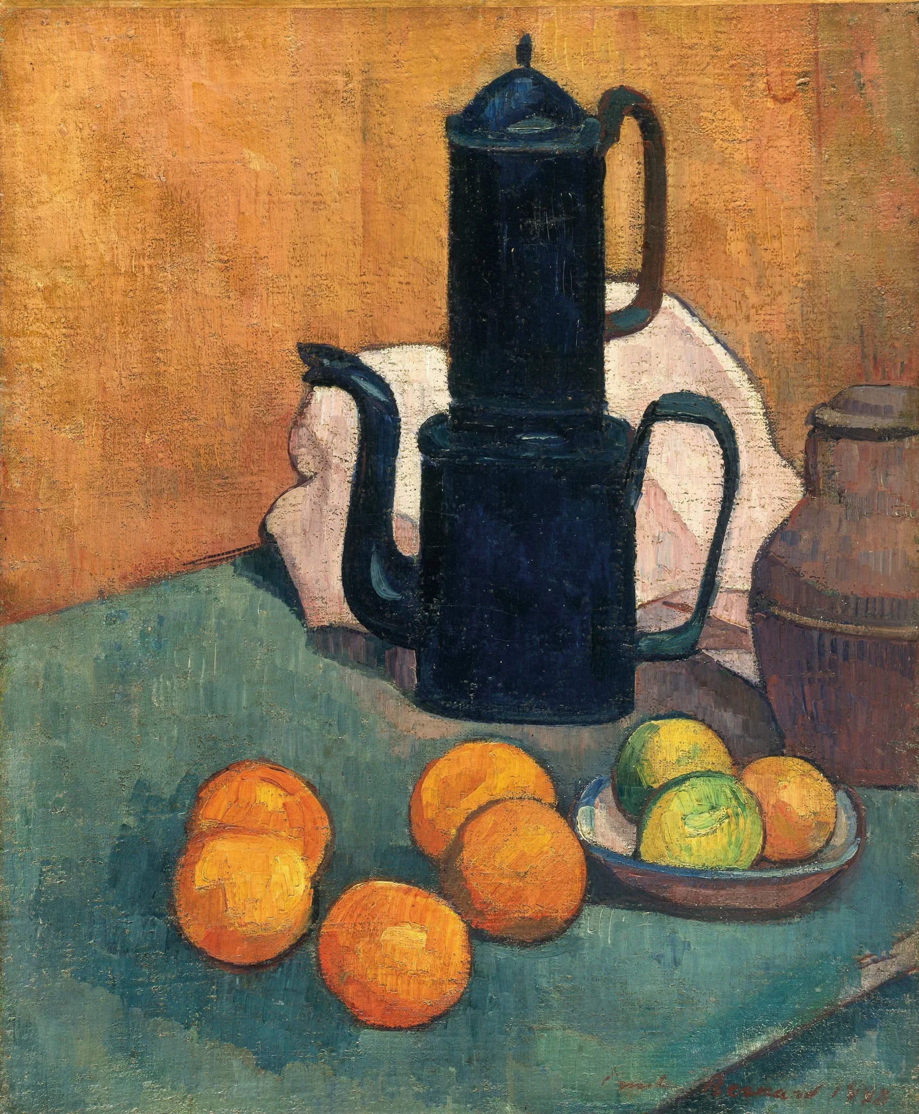 La cafetière bleue - Émile Bernard image 1 tableau peint à l’huile sur toile