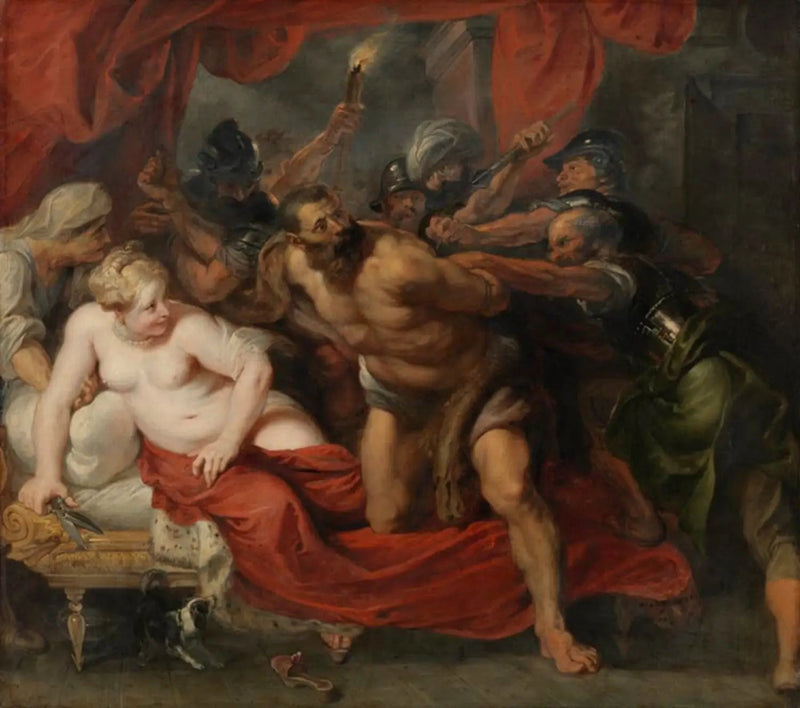 La cattura di Sansone (Giudici 16:19-21), circa 1620 - Peter Paul Rubens