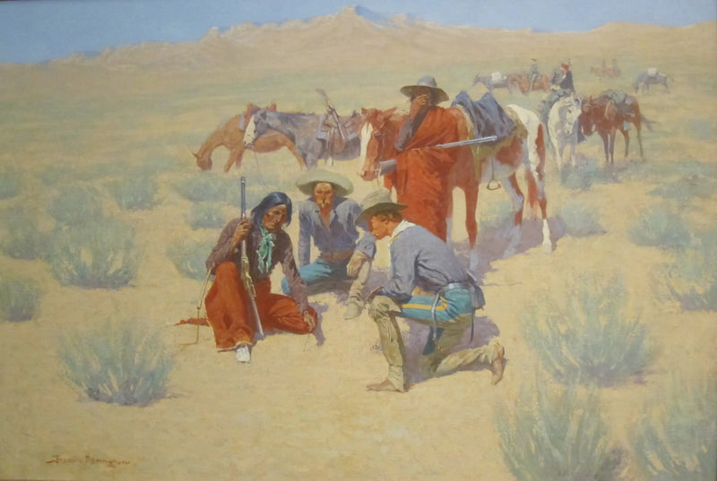 La carta nella sabbia - Frederic Remington