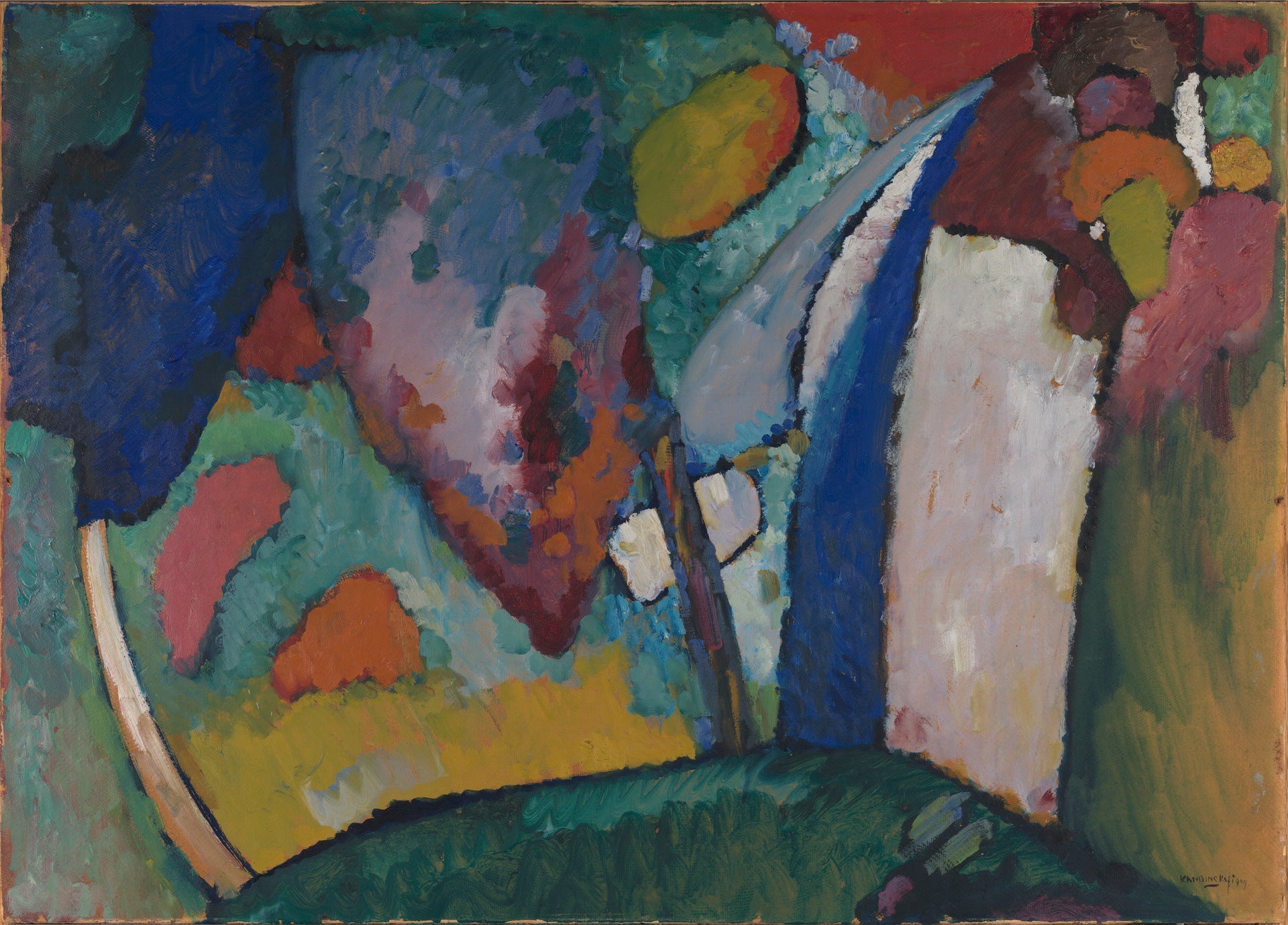 La cascade - Vassily Kandinsky image 1 reproduction de peinture à l’huile
