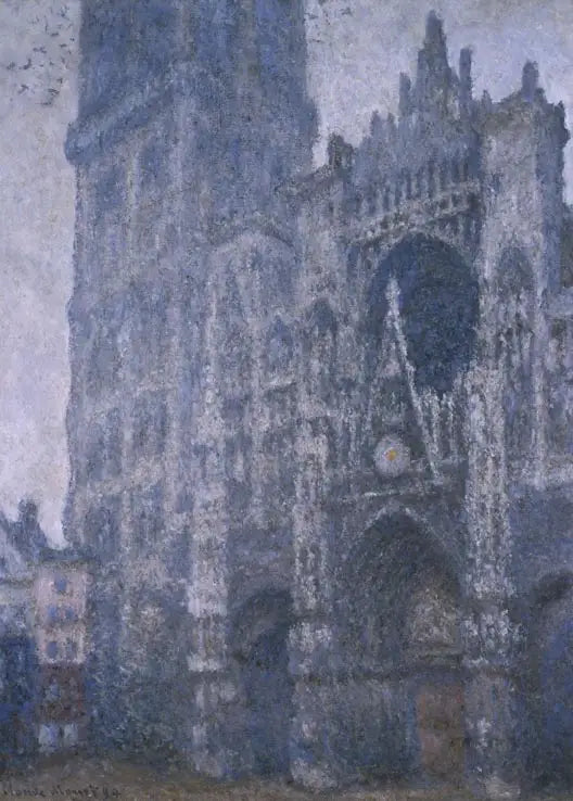 La Cattedrale di Rouen, il Portale e la torre di Albane, Tempo grigio - Claude Monet