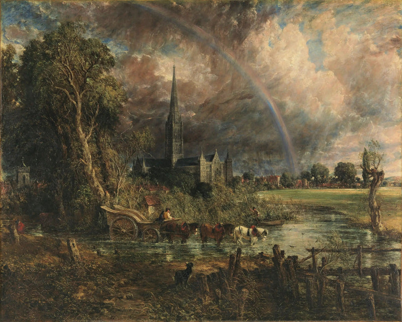 La Cattedrale di Salisbury vista dai prati - John Constable