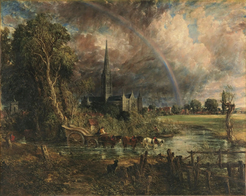 La Cattedrale di Salisbury vista dai prati - John Constable