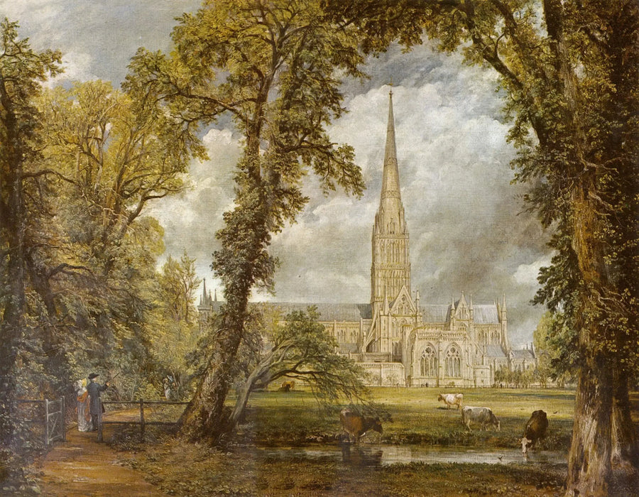La Cattedrale di Salisbury vista dai giardini dell'arcivescovo - John Constable