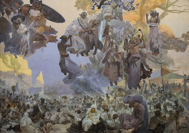 La celebrazione di Svantovít - Alphonse Mucha