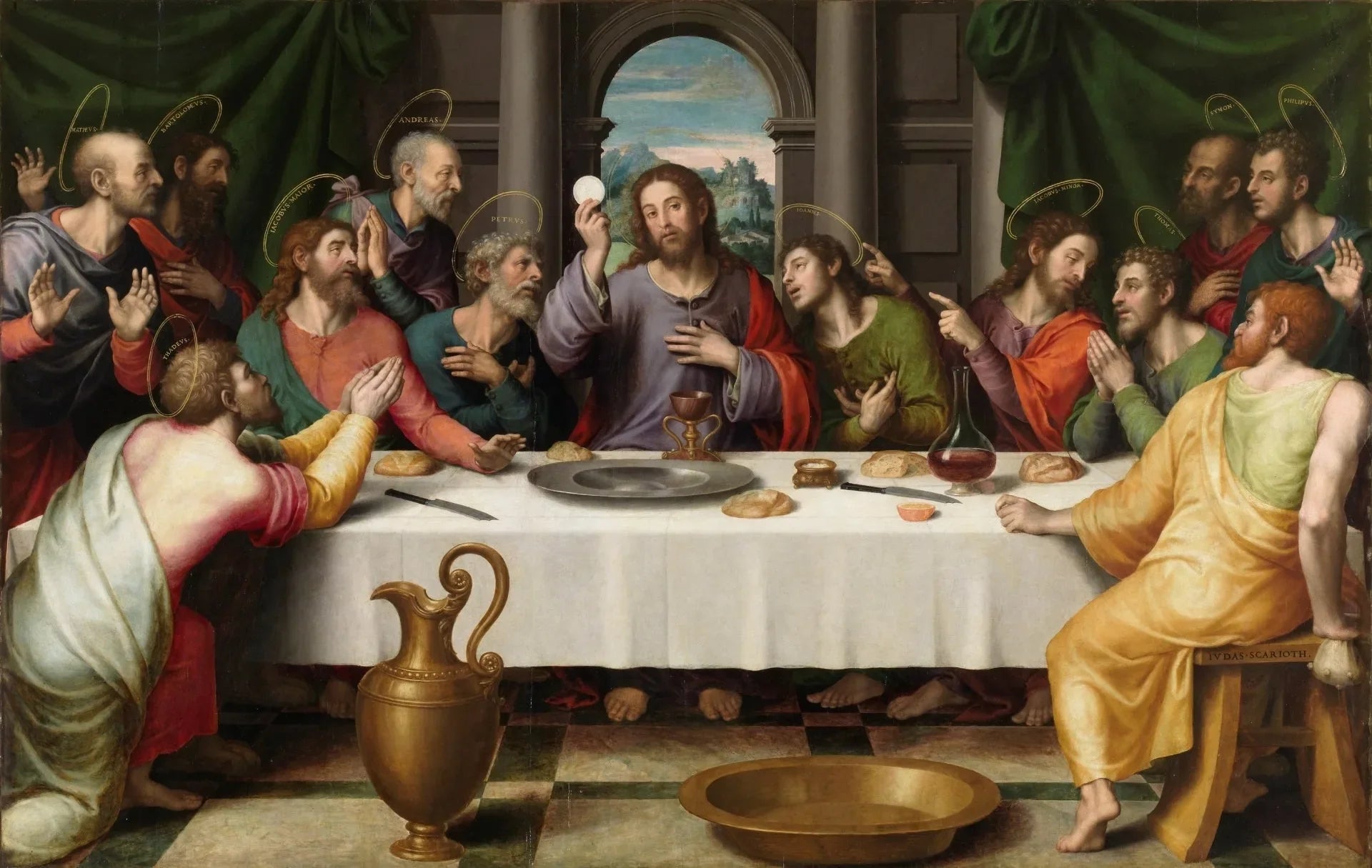 La Cène - Juan de Juanes image 1 reproduction de peinture à l’huile