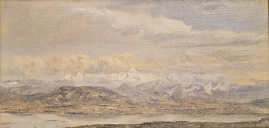 La catena del Monte Bianco vista dal Col de la Faucille - Théodore Rousseau