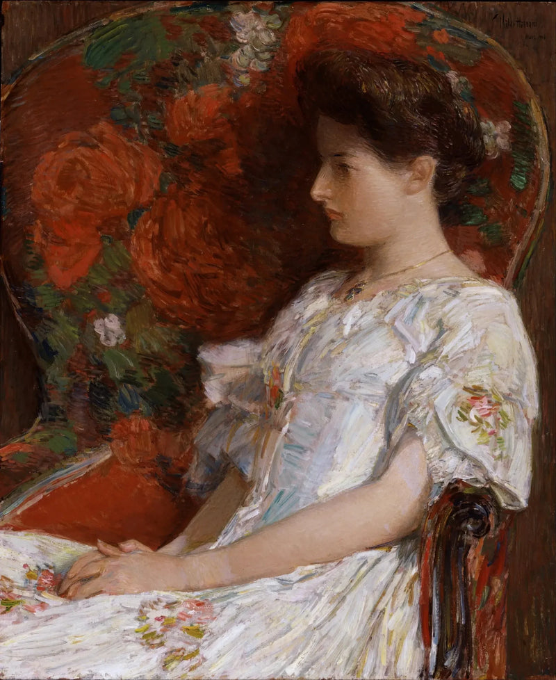 La sedia vittoriana - Childe Hassam