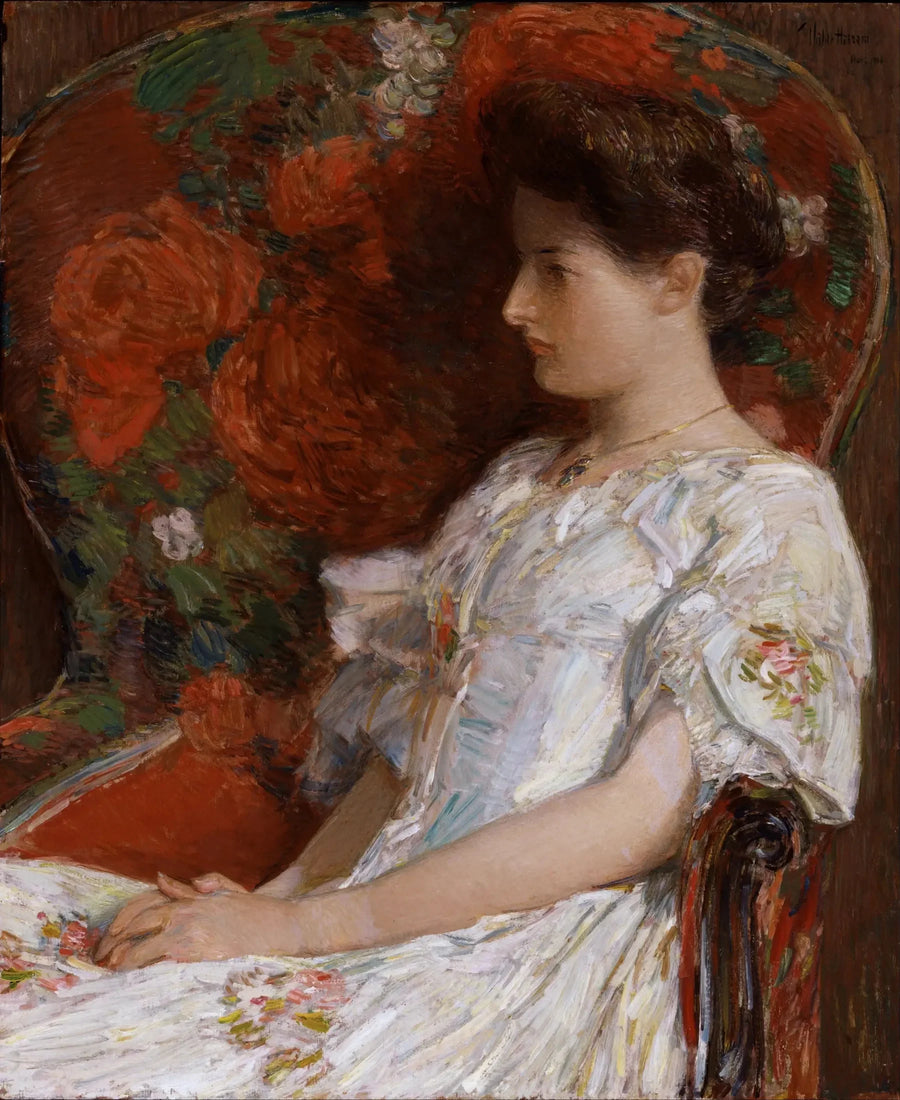 La sedia vittoriana - Childe Hassam