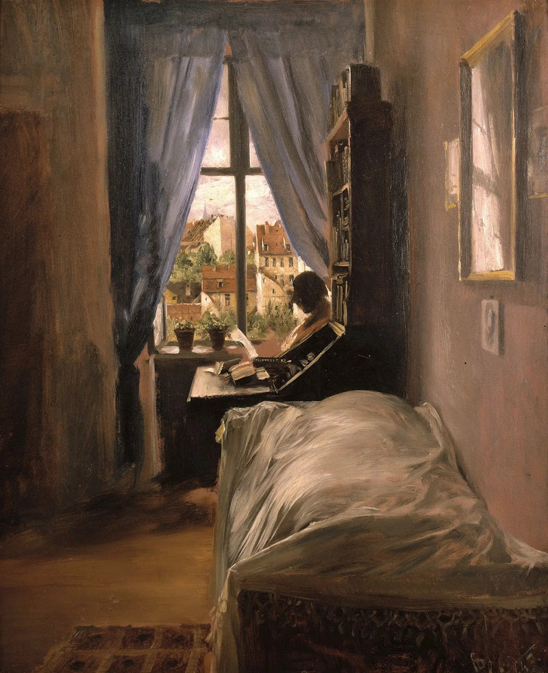 La stanza dell'artista nella Ritterstraße - Adolph von Menzel
