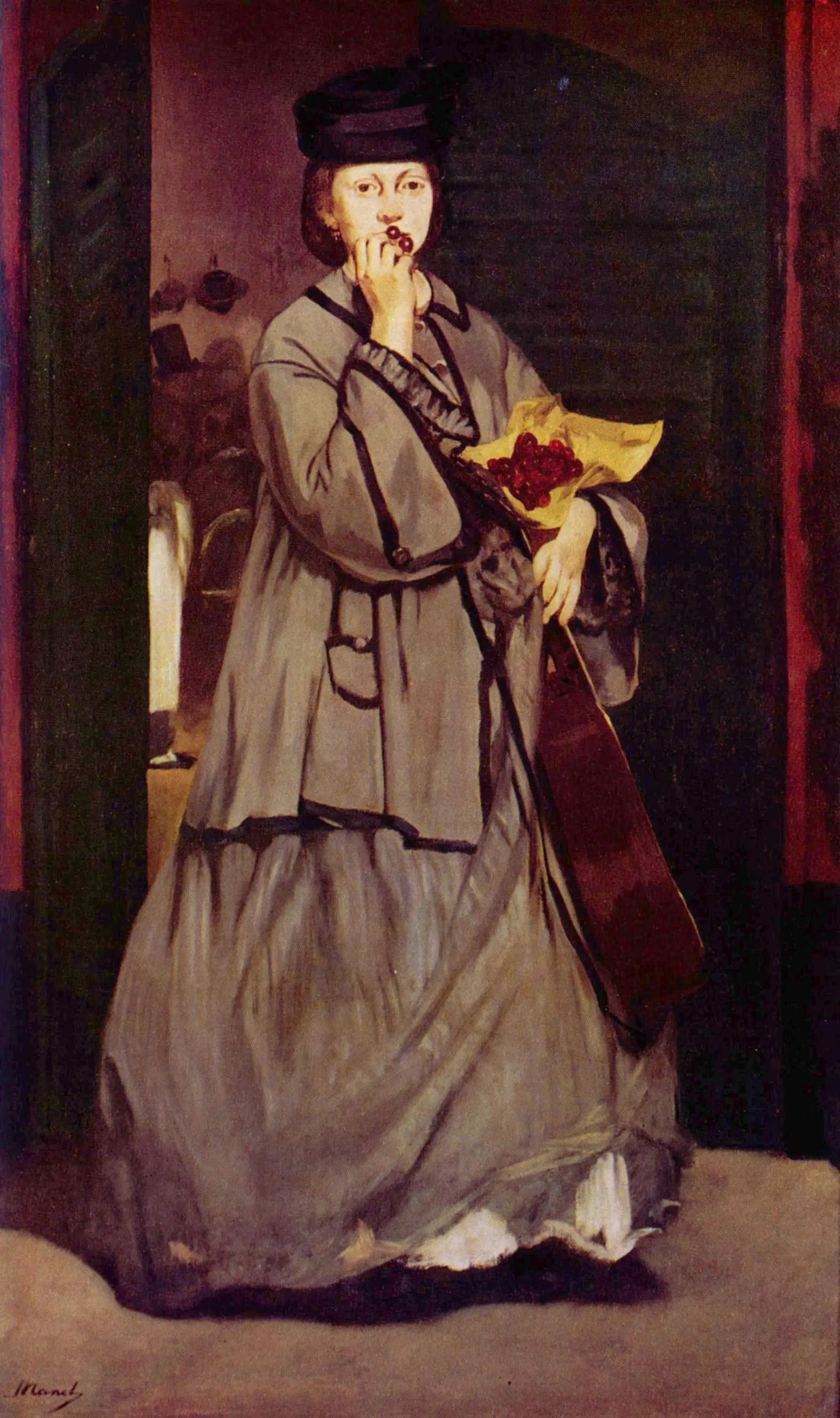 La Chanteuse de rue - Édouard Manet image 1 copie peinte à la main à l’huile