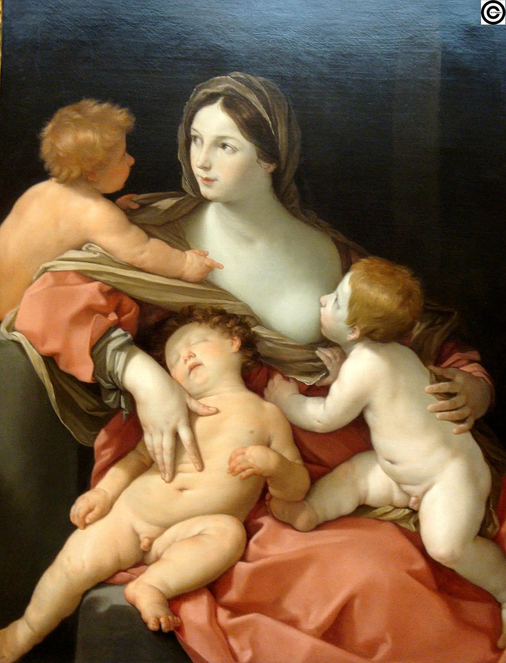 La Charité - Guido Reni image 1 tableau peint à l’huile sur toile