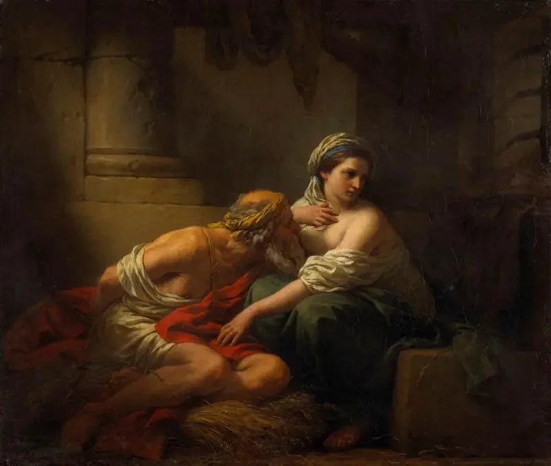 La Charité romaine - Louis Jean François Lagrenée image 1 copie de tableau peinte à la main