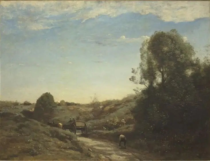 La Carrozza, souvenir di Marcoussis - Jean-Baptiste Camille Corot