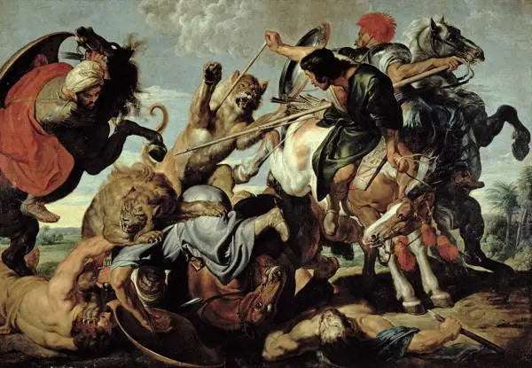 La Caccia al leone - Peter Paul Rubens