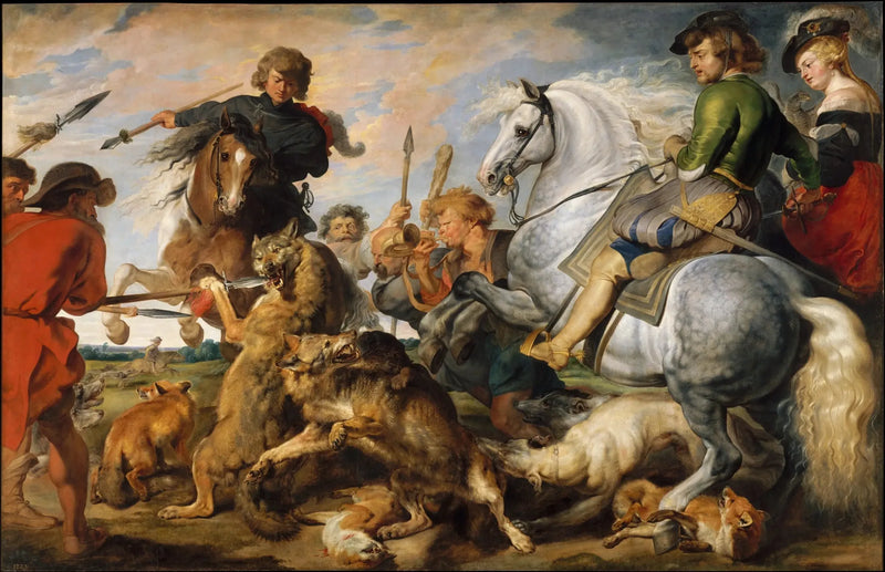 La Caccia al lupo e alla volpe - Peter Paul Rubens