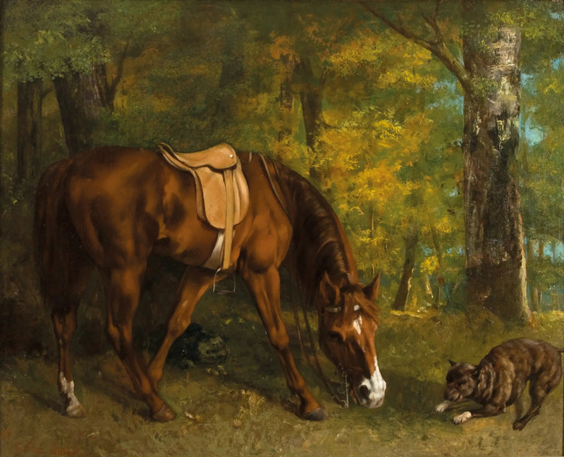 La Caccia alla volpe - Gustave Courbet