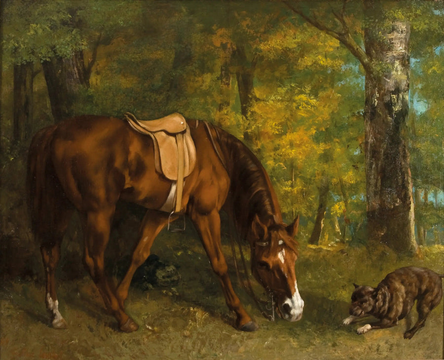 La Caccia alla volpe - Gustave Courbet