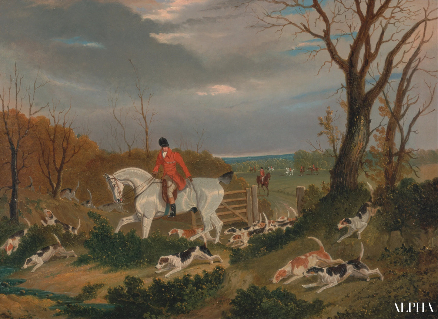 La caccia nel Suffolk: Andare alla copertura vicino a Herringswell - John Frederick Herring Snr - Riproduzioni di quadri e dipinti di alta qualità