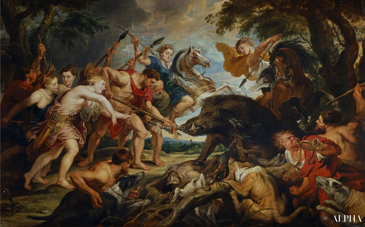 La chasse de Méléagre et d'Atalante - Peter Paul Rubens - Reproductions de tableaux et peintures haut de gamme