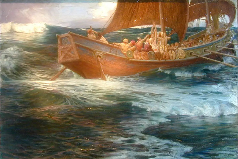 La colère del dio del mare - Herbert Draper