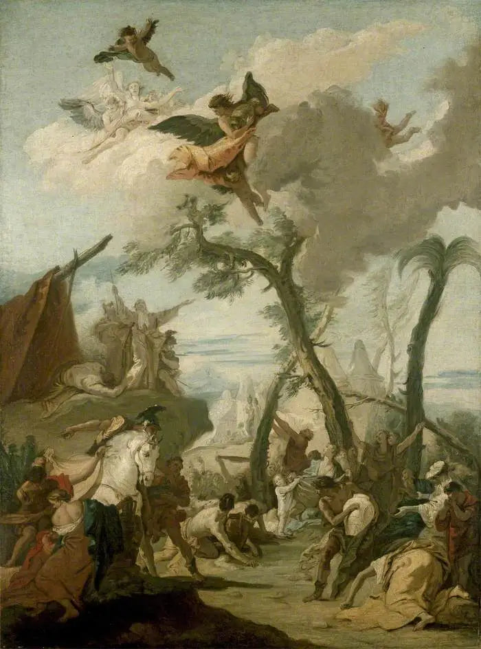 La collecte de la manne - Giovanni Battista Tiepolo - Alpha Reproduction