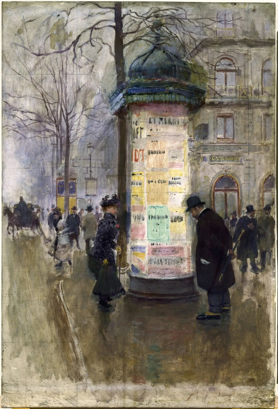 La colonna Morris - Jean Béraud