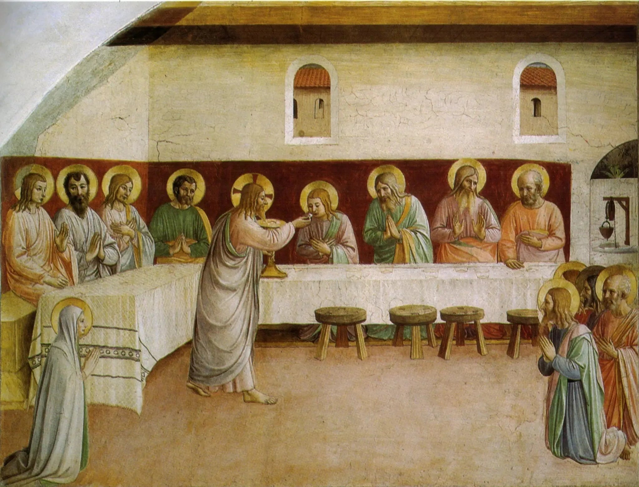 La Communion des Apôtres - Fra Angelico image 1 reproduction artisanale de tableau