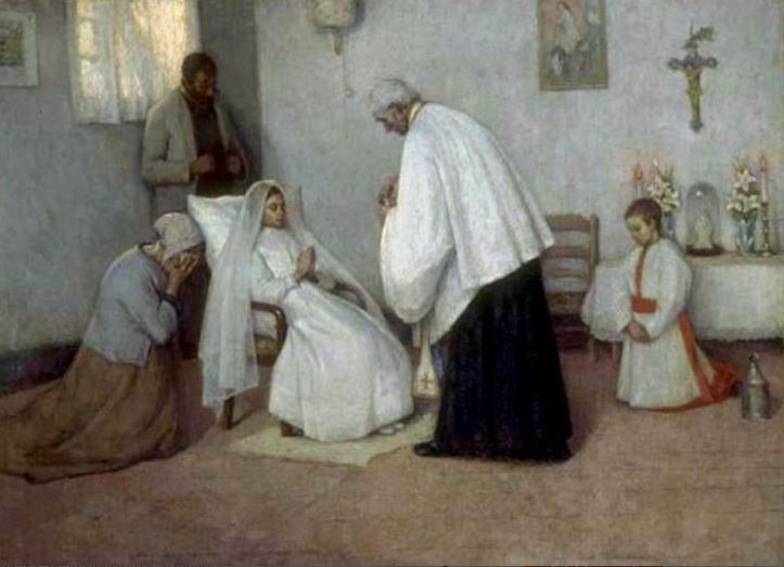 La Comunione in extremis - Henri Le Sidaner