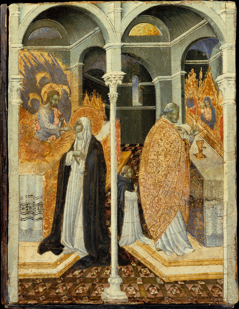 La comunione miracolosa di santa Caterina da Siena - Giovanni di Paolo