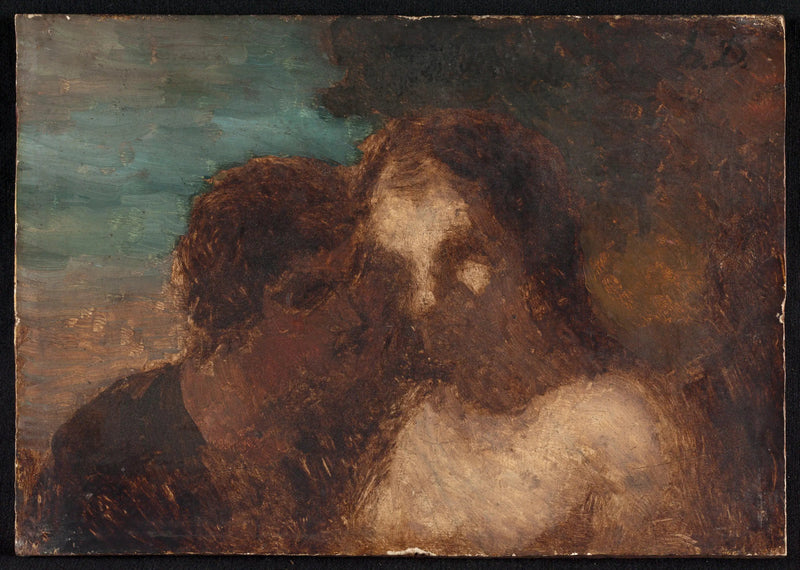La Confidence o Il bacio di Giuda - Honoré Daumier
