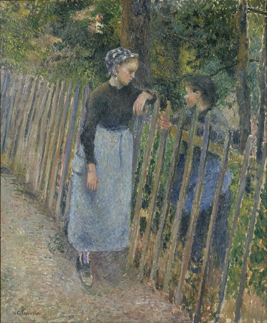 La conversazione - Camille Pissarro