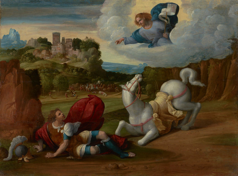 La conversion de saint Paul - Benvenuto Tisi
