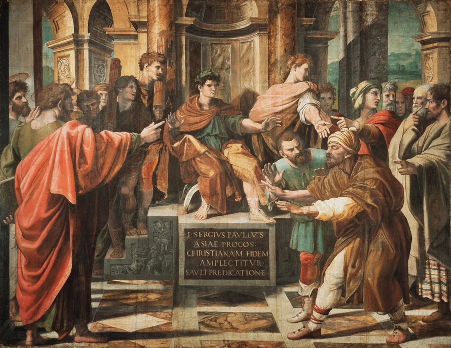 La conversione del proconsole - Raffaello Sanzio