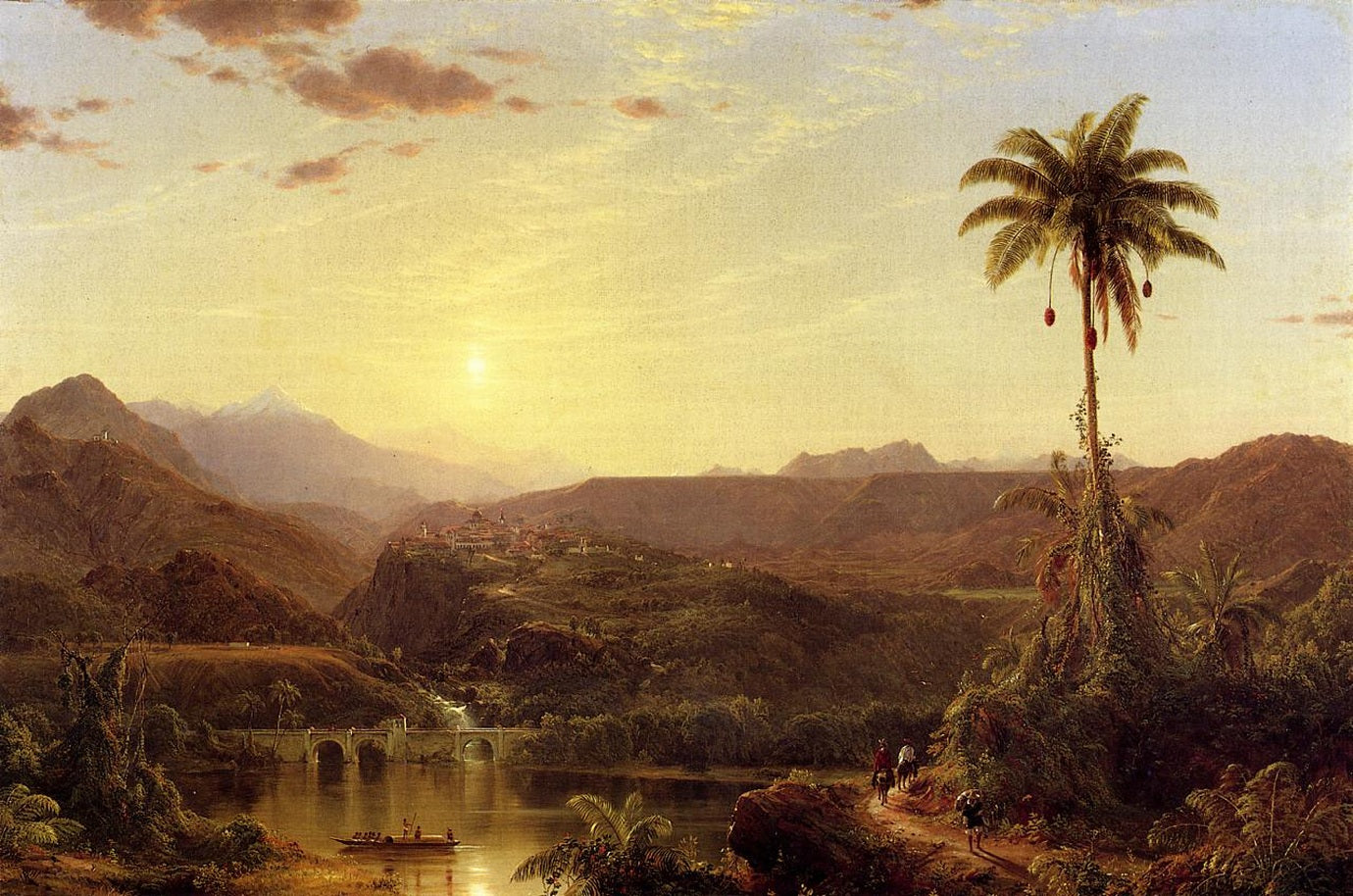 La Cordillère levier de soleil - Frederic Edwin Church - Alpha Reproduction