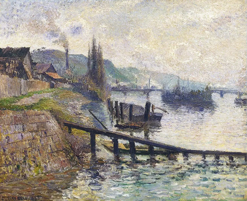 La Côte Sainte-Catherine a Rouen - Camille Pissarro