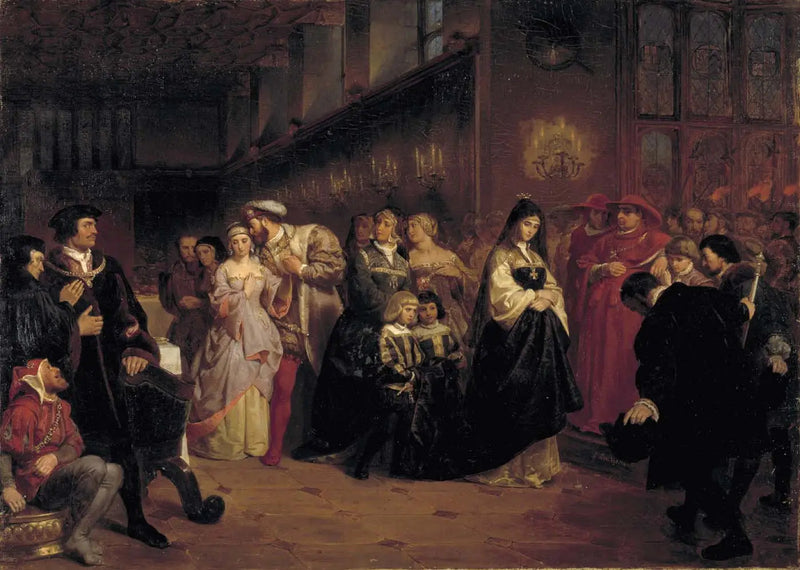 La corte di Anne Boleyn - Emanuel Leutze