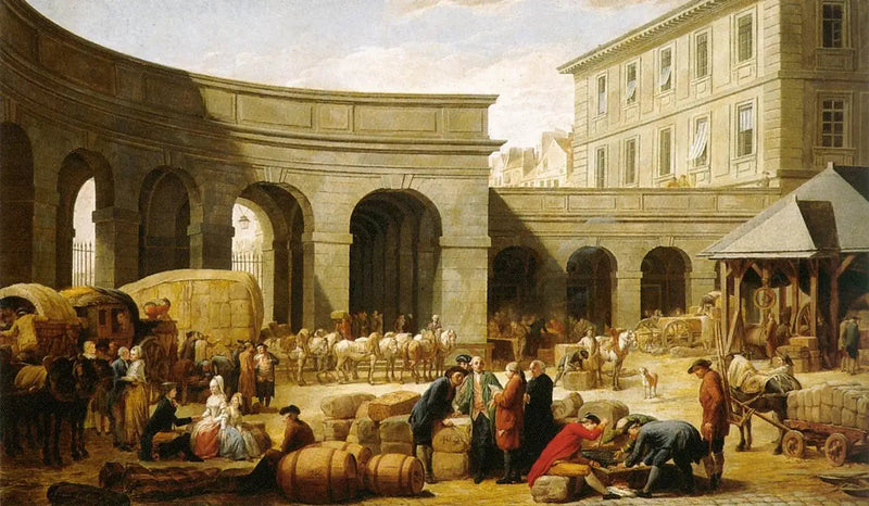 La corte della dogana - Nicolas-Bernard Lépicié