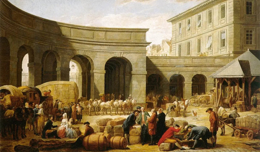 La corte della dogana - Nicolas-Bernard Lépicié